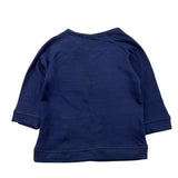 Billy bandit maglia girocollo tinta unita con stampa Blu per Neonato SHI0570 BLU Billy bandit 