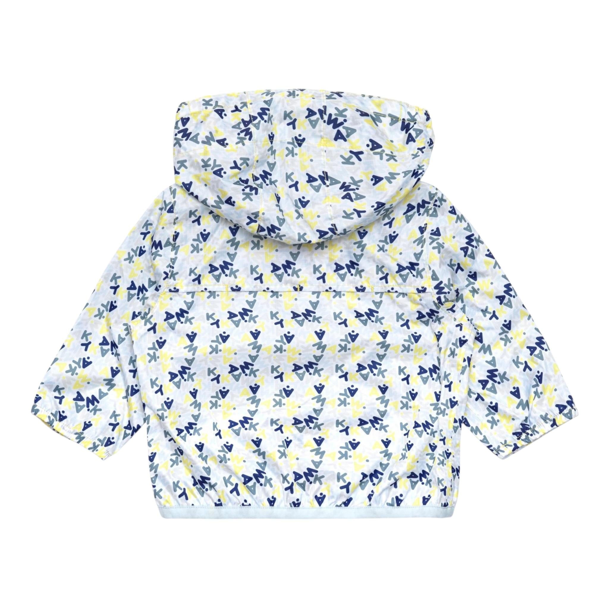 K-Way Giubbino Tinta Unita con Zip E Cappuccio per Neonato K2137YWO BIANCO K-WAY 