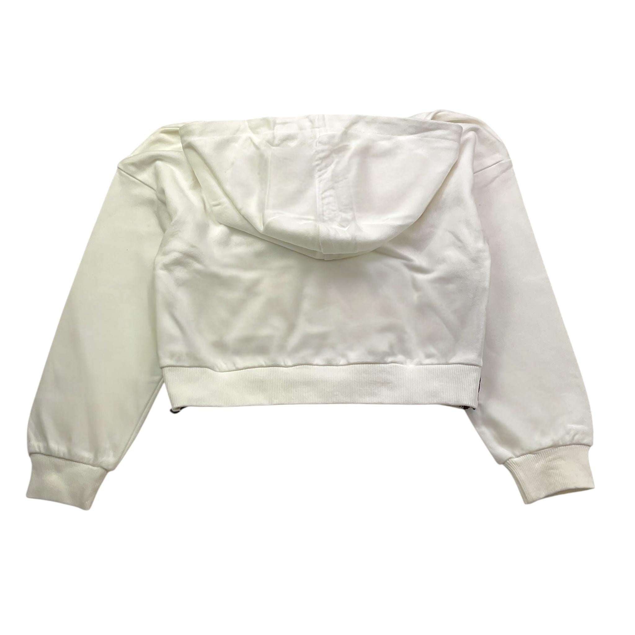 REFRIGIWEAR felpa tinta unita con cappuccio e logo Bianco per Bambina RWG940 BIANCO REFRIGIWEAR 