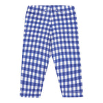 Monnalisa Leggins Fantasia Quadretti per Neonata 319407 BIANCO/BLU MONNALISA 