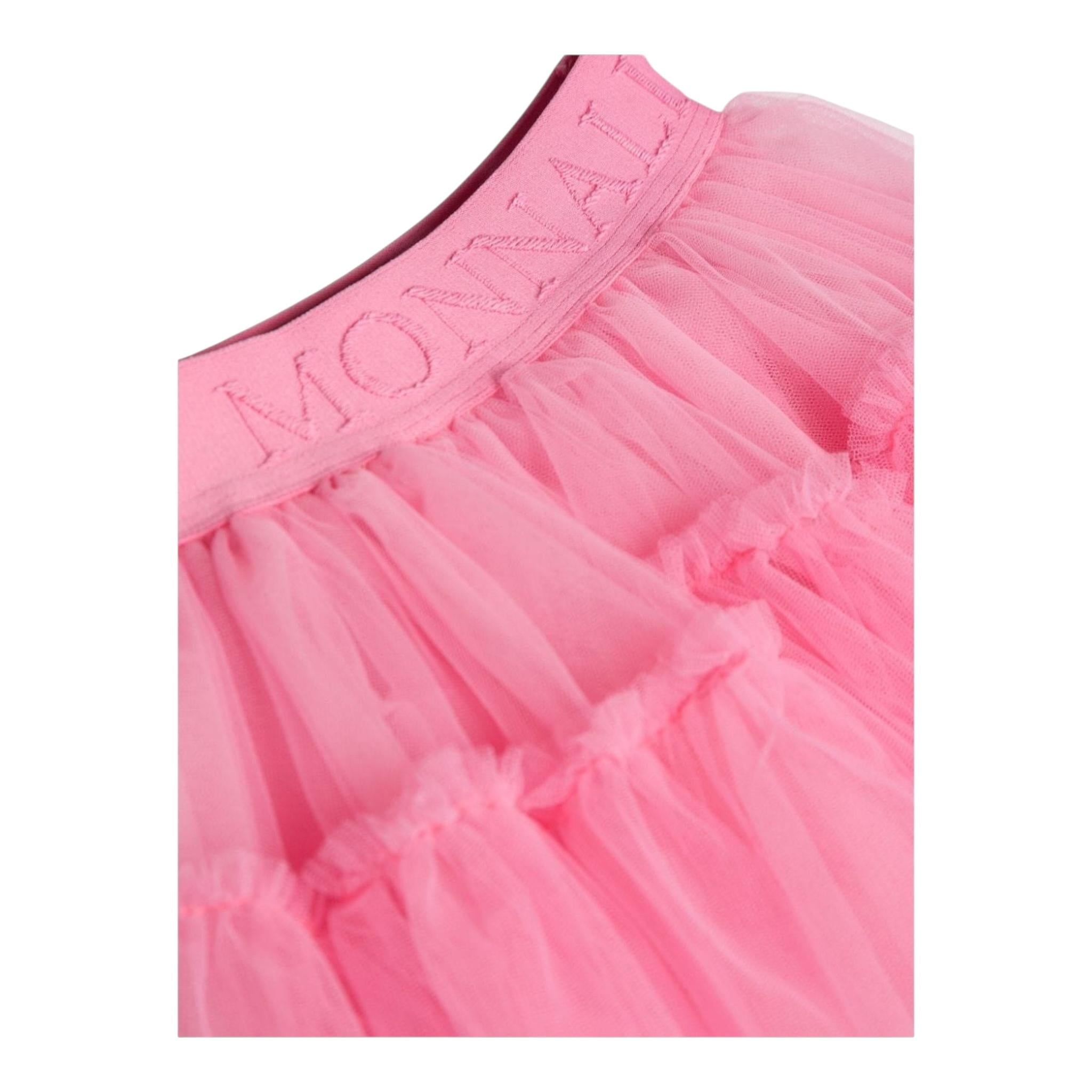 Monnalisa Gonna Tinta Unita con Tulle per Neonata 37DGON FUXIA MONNALISA 