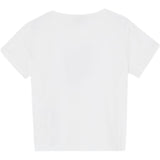 Liu Jo T-Shirt Girocollo Tinta Unita con Brillantini per Bambina GA5119X BIANCO LIU JO 