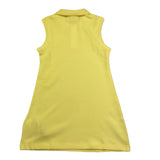 Calvin Klein Abito Giromanica Tinta Unita con Logo per Bambina IG0IG02914 GIALL CALVIN KLEIN 