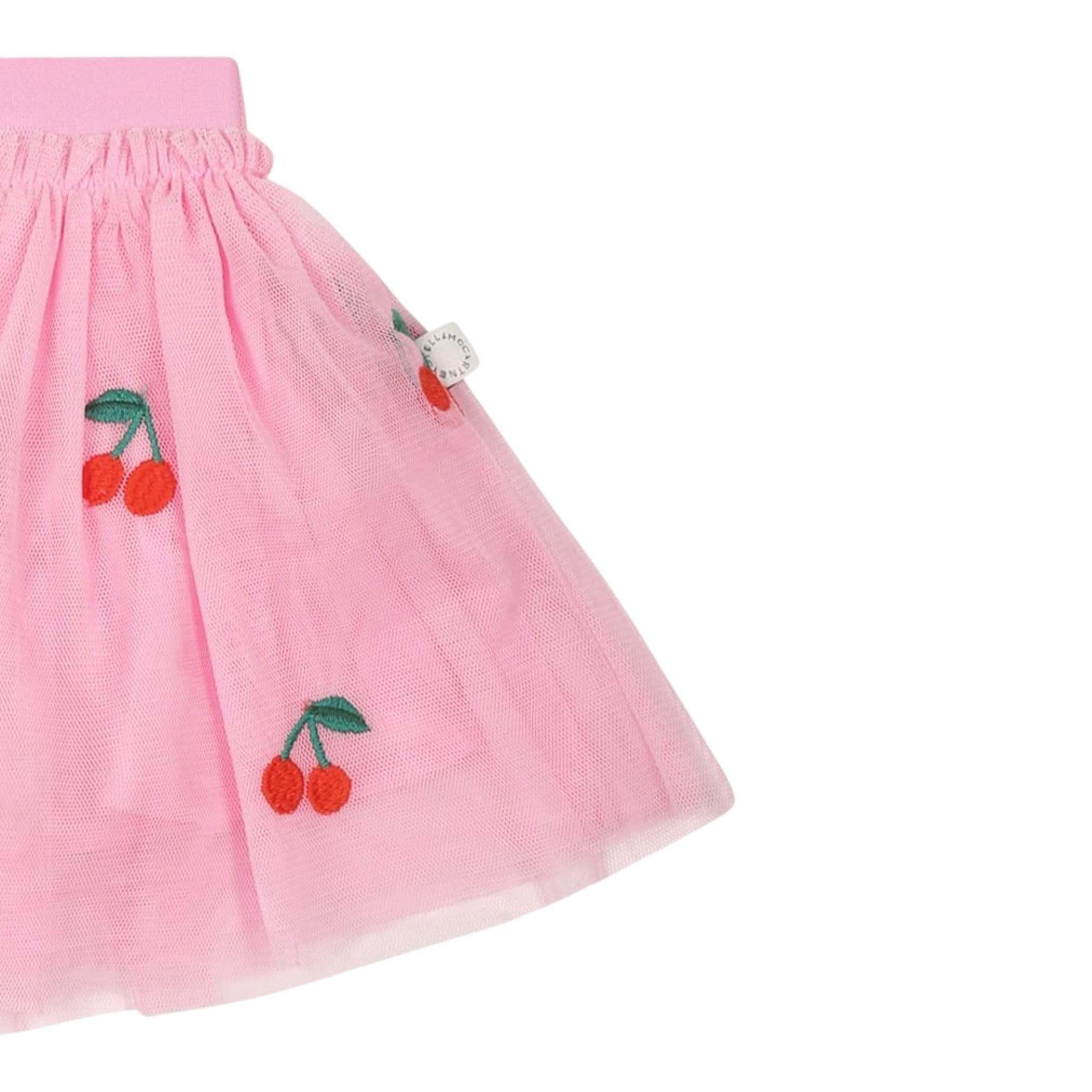 Stella Mccartney Gonna In Tulle Tinta Unita per Neonata TW7011 ROSA STELLA McCARTNEY 