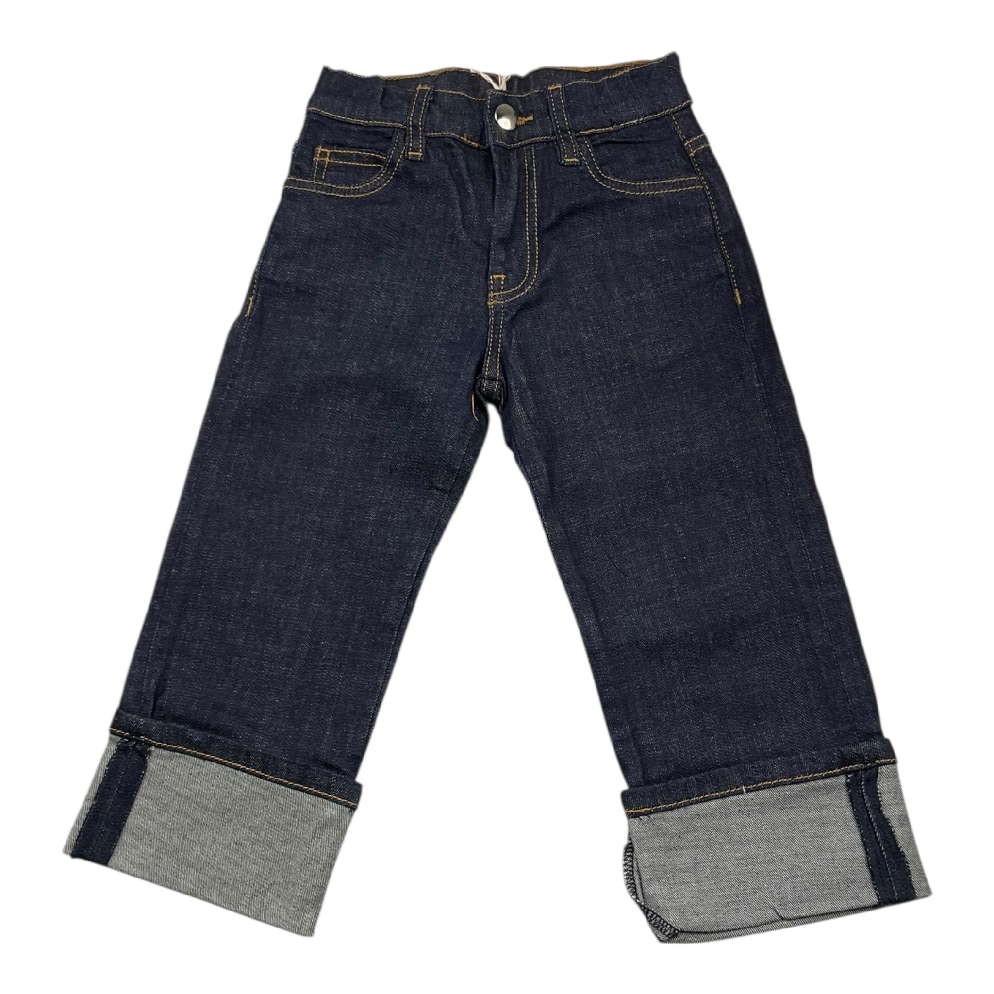MARNI jeans tinta unita con girovita regolabile Blu per Bambina M01073 BLU MARNI 