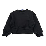 PICCOLA LUDO felpa modello crop tinta unita Nero per Neonata BS9WB044N NERO PICCOLA LUDO 