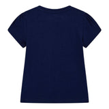 Guess T-Shirt Girocollo Tinta Unita con Stampa per Neonata K5GI03K6YW4 BLU GUESS 