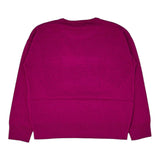 LIU JO maglia girocollo tinta unita con logo Fuxia per Bambina GF3061 FUXIA LIU JO 