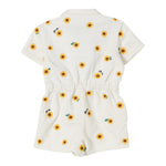 Kenzo Tutina Intera Tinta Unita con Fantasia Margherite per Neonata K61038 BIANCO KENZO 