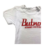 BUTNOT body mezza manica tinta unita con logo Bianco per Neonato B945 BIANCO BUTNOT 