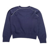 BALMAIN maglia tinta unita con stampa Blu per Bambino BV9P40 BLU BALMAIN 
