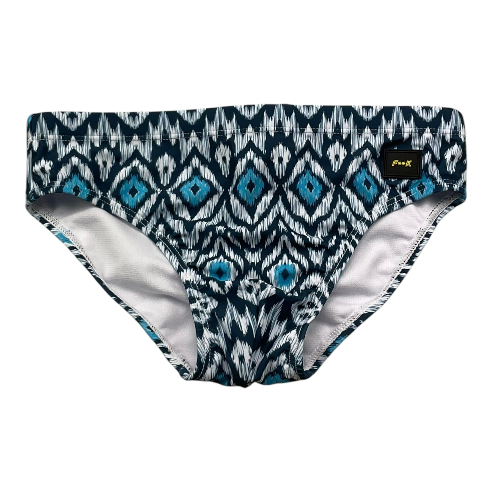 F**K Costume Mutandina Stampa Fantasia per Neonato FJ25J02SA20X10 BLU F**K 