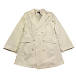 Petit Posh Giacca Tinta Unita Doppiopetto per Bambina GFJS25047GC PANNA PETIT POSH 