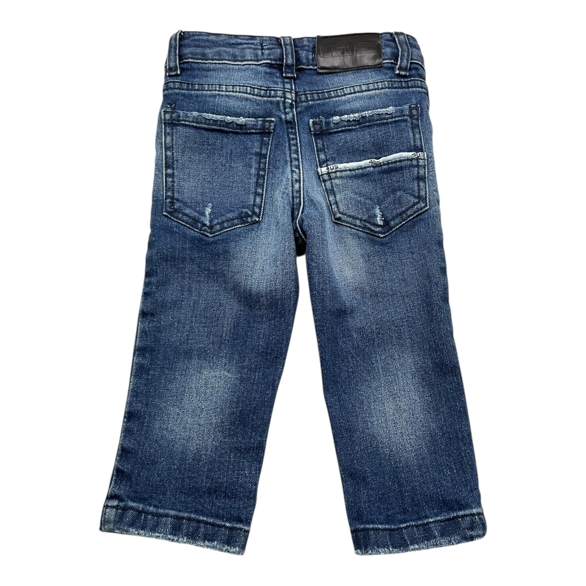 CESARE PACIOTTI jeans tinta unita con girovita regolabile Blu per Neonato PTP2339B BLU CESARE PACIOTTI 