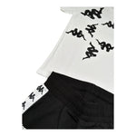 Kappa Completo 2 Pezzi T-Shirt-Bermuda  per Bambino 3746K00045 BIANCO/NERO KAPPA 