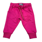 John Richmond Pantalone Tuta Tinta Unita con Logo per Neonata RIP26033PAA FUXIA JOHN RICHMOND 