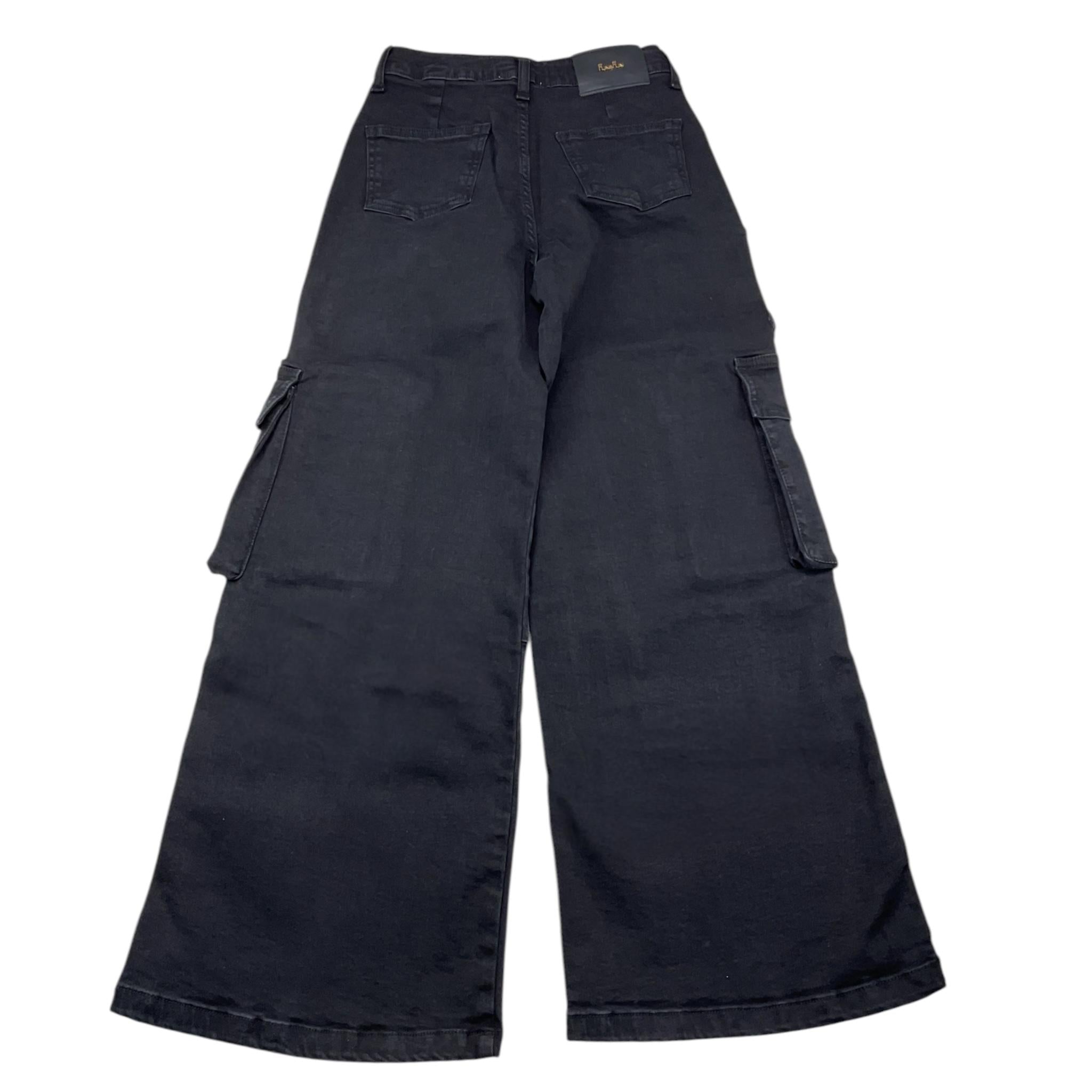 FUN & FUN jeans tinta unita modello palazzo Nero per Bambina FCJPT00734 NERO FUN & FUN 