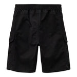 Calvin Klein Bermuda Tinta Unita con Stampa per Bambino IB0IB02057 NERO CALVIN KLEIN 
