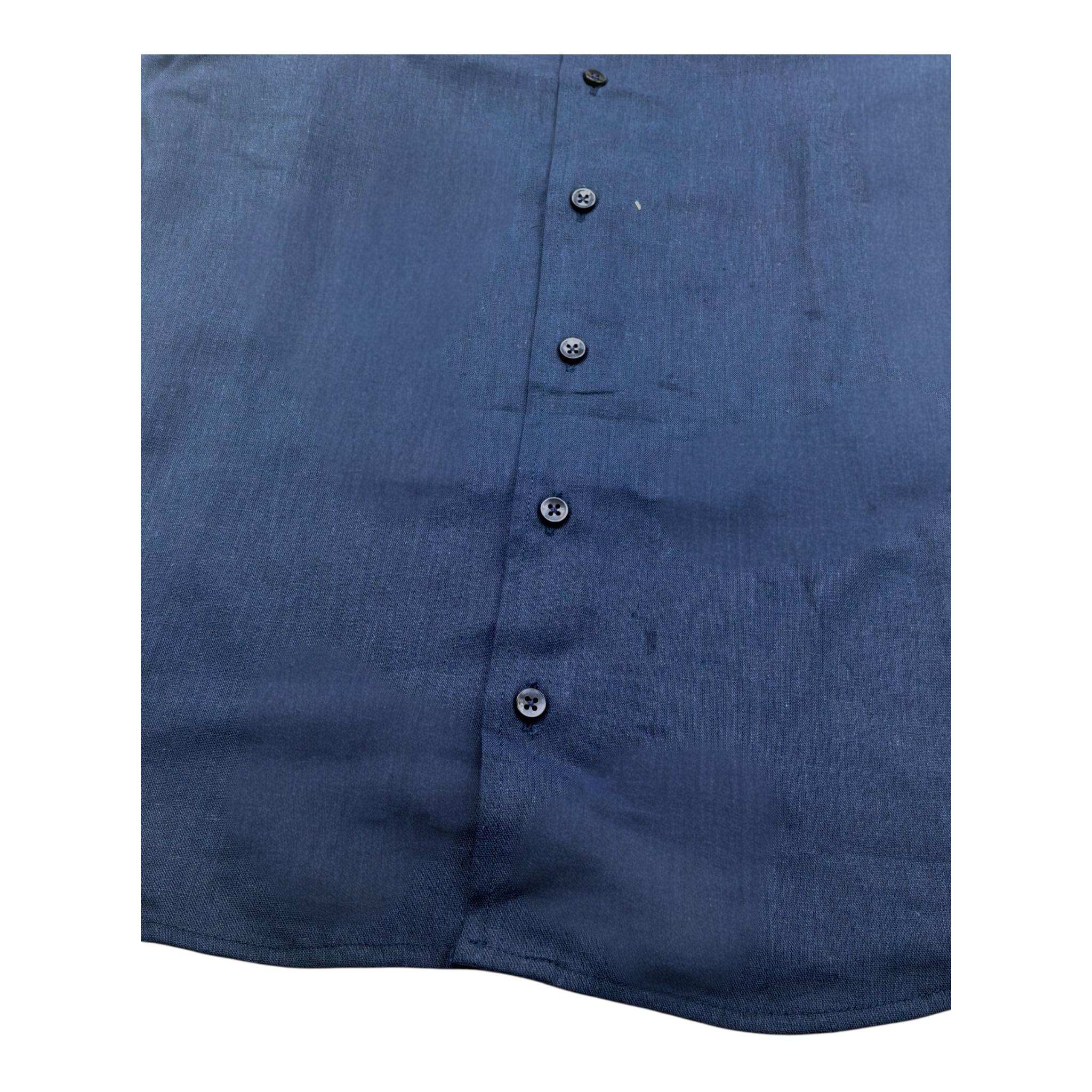 Emanuel Pris Camicia Manica Lunga Tinta Unita per Bambino ECM4169R BLU EMANUEL PRIS 