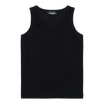 Dsquared2 Canotta Girocollo Tinta Unita con Logo per Bambino DQ2783 NERO DSQUARED2 