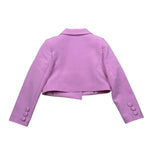 Fun & Fun Giacca Tinta Unita Modello Crop per Bambina FNCBJK00991J GLICINE FUN & FUN 