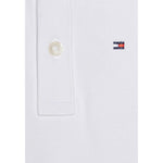 Tommy Hilfiger Polo Mezza Manica Tinta Unita con Logo per Neonato KN0KN02030 BIANCO TOMMY HILFIGER 