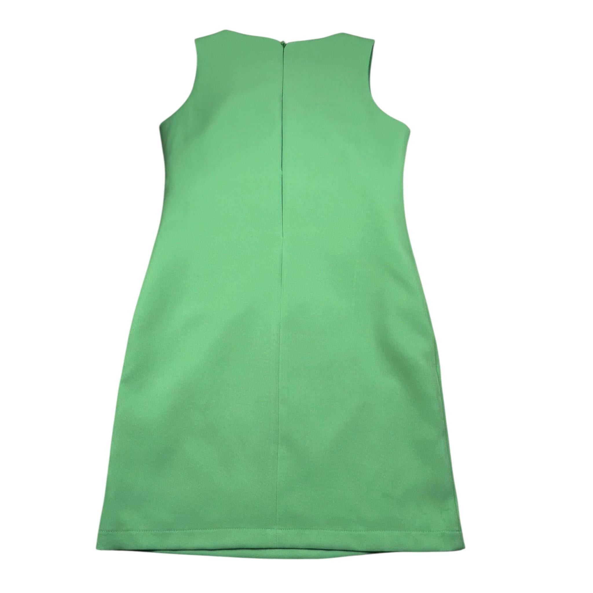 Meilisa Bai Abito tinta unita Giromanica Verde per Bambina FL6165 VERDE MEILISA BAI 