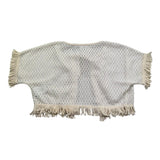 Please gilet Tinta Unita con Trafori per Bambina MG01230G72 PANNA PLEASE 