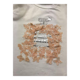 Miss Grant T-Shirt Girocollo Tinta Unita con Stampa In Contrasto per Bambina MG1336J BIANCO MISS GRANT 