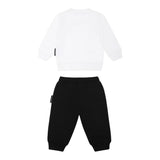 John Richmond Completo 2 Pezzi Felpa-Pantalone per Neonato RIP25013CF BIANCO/NERO JOHN RICHMOND 