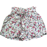 Monnalisa Short Tinta Unita Fantasia Floreale per Bambina 113413 BIANCO MONNALISA 