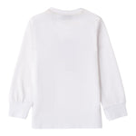 SARABANDA shirt girocollo tinta unita con stampa Bianco per Neonato A0100 BIANCO SARABANDA 