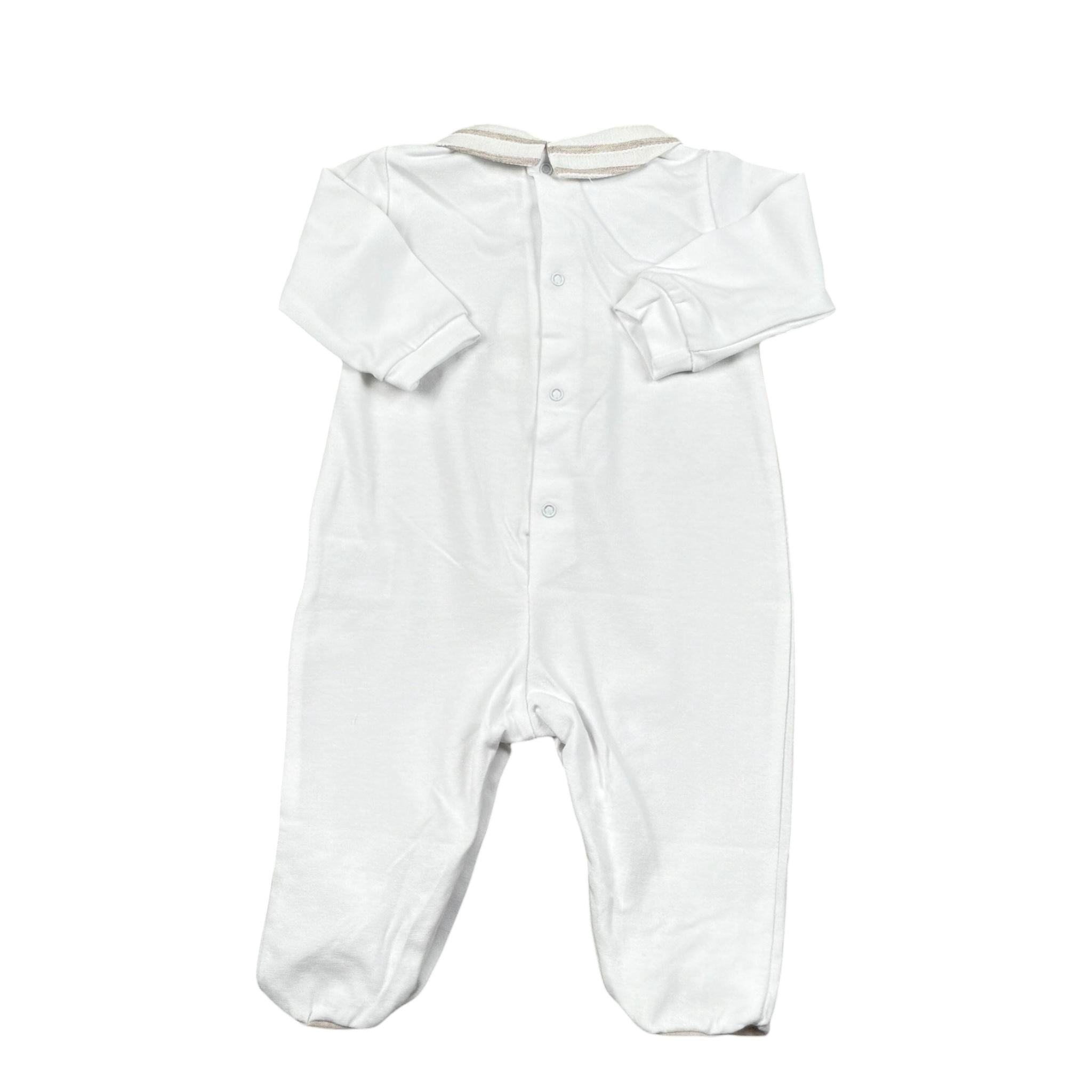 Lalalu' Tutina Manica Lunga Tinta Unita per Neonato TJL2PX BIANCO LALALU' 