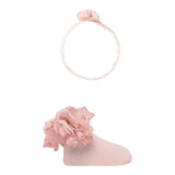 Mayoral Babbucce Tinta Unita con Fascia Capelli per Neonata 9868 ROSA MAYORAL 