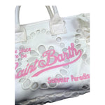 Saint Barth Borsa Tinta Unita con Stampa per Bambina COLETTEVOILANT BIANCO SAINT BARTH 