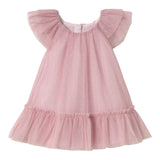 Mayoral Abito Giromanica Tinta Unita con Tulle per Neonata 1850 ROSA MAYORAL 