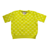 Twinset T-Shirt In Maglia Tinta Unita Logata per Neonata 251GJ3QX1N GIALLO TWINSET 