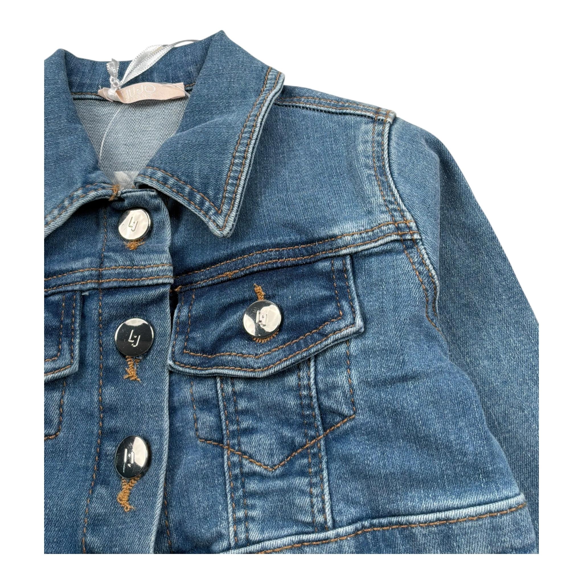 Liu Jo Giubbino In Denim Tinta Unita per Bambina KA5066JX BLU LIU JO 