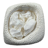 Raffaella Cappello Paglia Tinta Unita con Applicazioni per Bambina CHICA BIANCO RAFFAELLA 