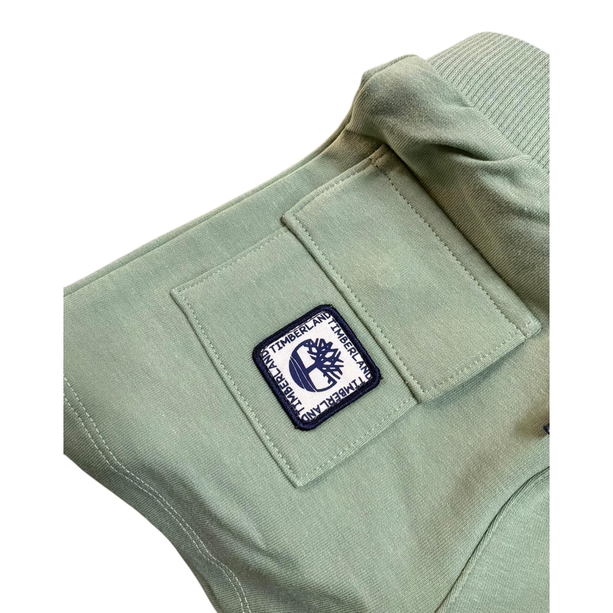 Timberland Bermuda Tinta Unita con Stampa per Neonato T60392X VERDE TIMBERLAND 