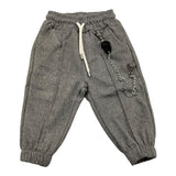 NEVER TOO pantalone tinta unita con elastico in vita Grigio per Neonato NT1828N GRIGIO NEVER TOO 