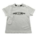 Jeckerson T-Shirt Girocollo Tinta Unita con Stampa per Neonato JN4028 BIANCO JECKERSON 