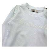 Trussardi Shirt Girocollo Tinta Unita con Logo per Neonata TIP26013TS BIANCO TRUSSARDI 