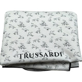Trussardi Coperta Tinta Unita con Stampe Logo per Neonato TL26004CE BIANCO TRUSSARDI 