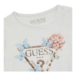 Guess T-Shirt Girocollo Tinta Unita con Logo per Neonata A5RI03K6YW4 BIANCO GUESS 