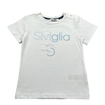 Siviglia T-Shirt Girocollo Tinta Unita con Stampa per Neonato SVNTS17286 BIANCO SIVIGLIA 