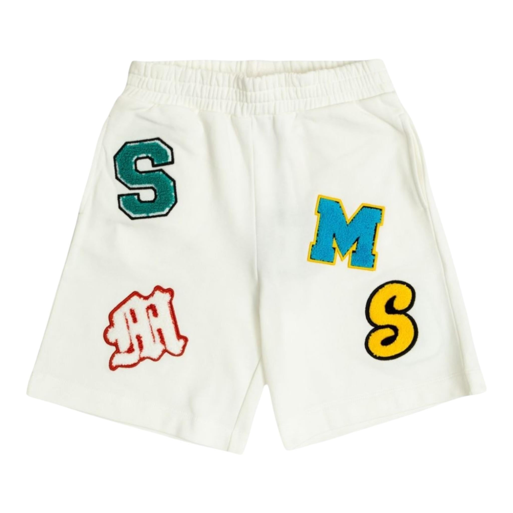 Stella Mccartney Bermuda In Tuta Tinta Unita con Stampa per Bambino TW6R09 BIANCO STELLA McCARTNEY 