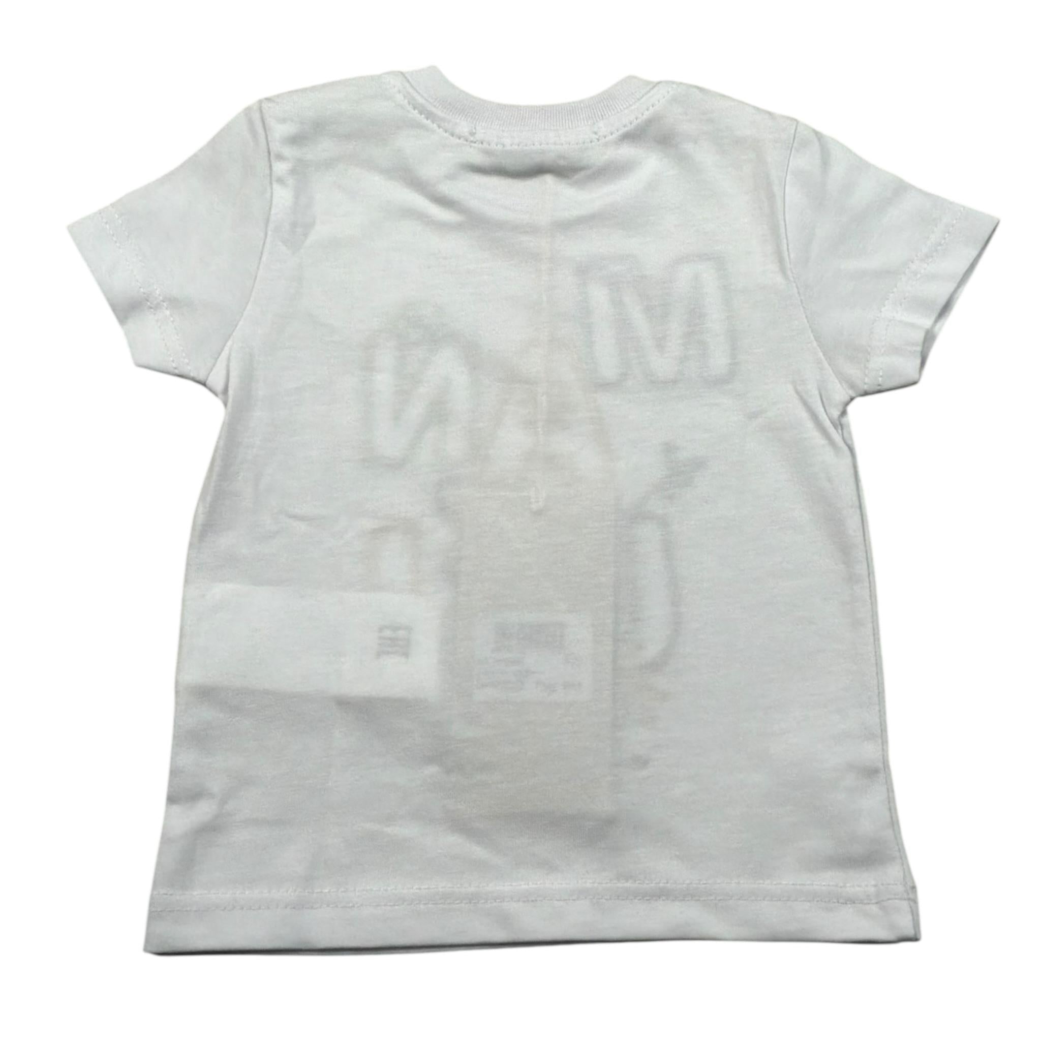 Manuel Ritz T-Shirt Tinta Unita On Stampa per Neonato MR2660 BIANCO MANUEL RITZ 