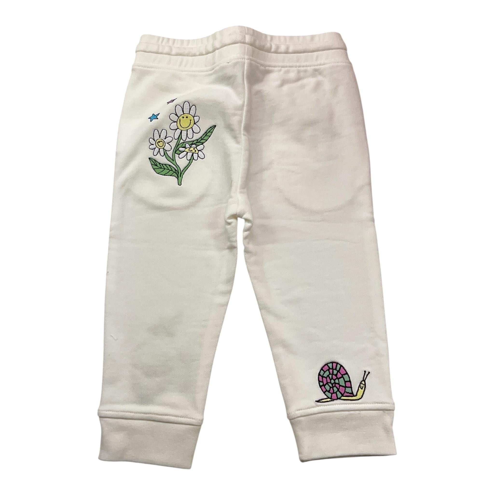Stella Mccartney Pantalone Modello Tuta Tinta Unita con Stampa per Bambina TW6A20J BIANCO STELLA McCARTNEY 