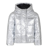 KARL LAGERFELD giubbino tinta unita con cappuccio Argento per Bambina Z30233 ARGENTO KARL LAGERFELD 